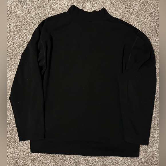 The North Face Quarter Zip Black Pullover Large Long Sleeve Sweater Mens - Picture 5 of 8